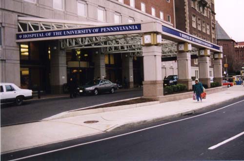 New Entrance Canopy at
 University of Pennsylvania Hospital