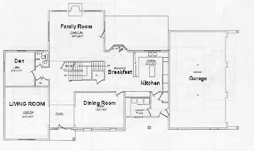 model home floor plan