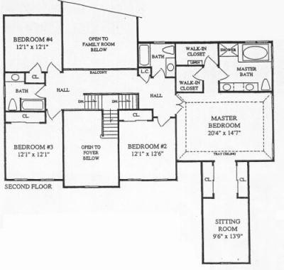 second floor plan