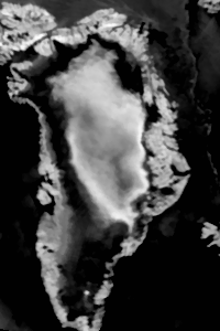 Greenland infra red image 
09 jul 2012